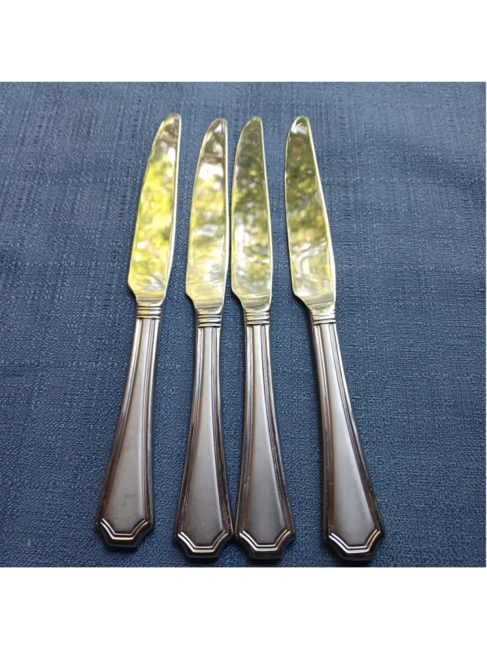 Mikasa TATUM FROST 18/10 Stainless Flatware - Set of 4 Place Dinner Knives Table